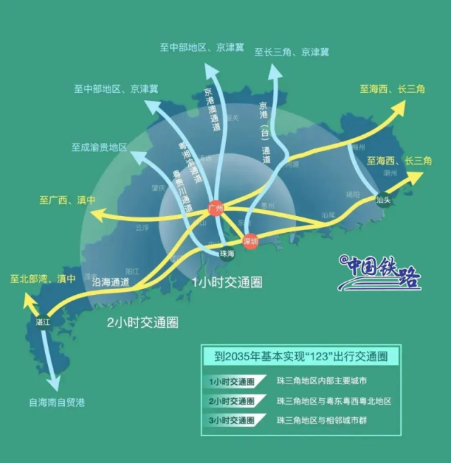 珠三角到2035年基本實(shí)現(xiàn)“123”出行交通圈